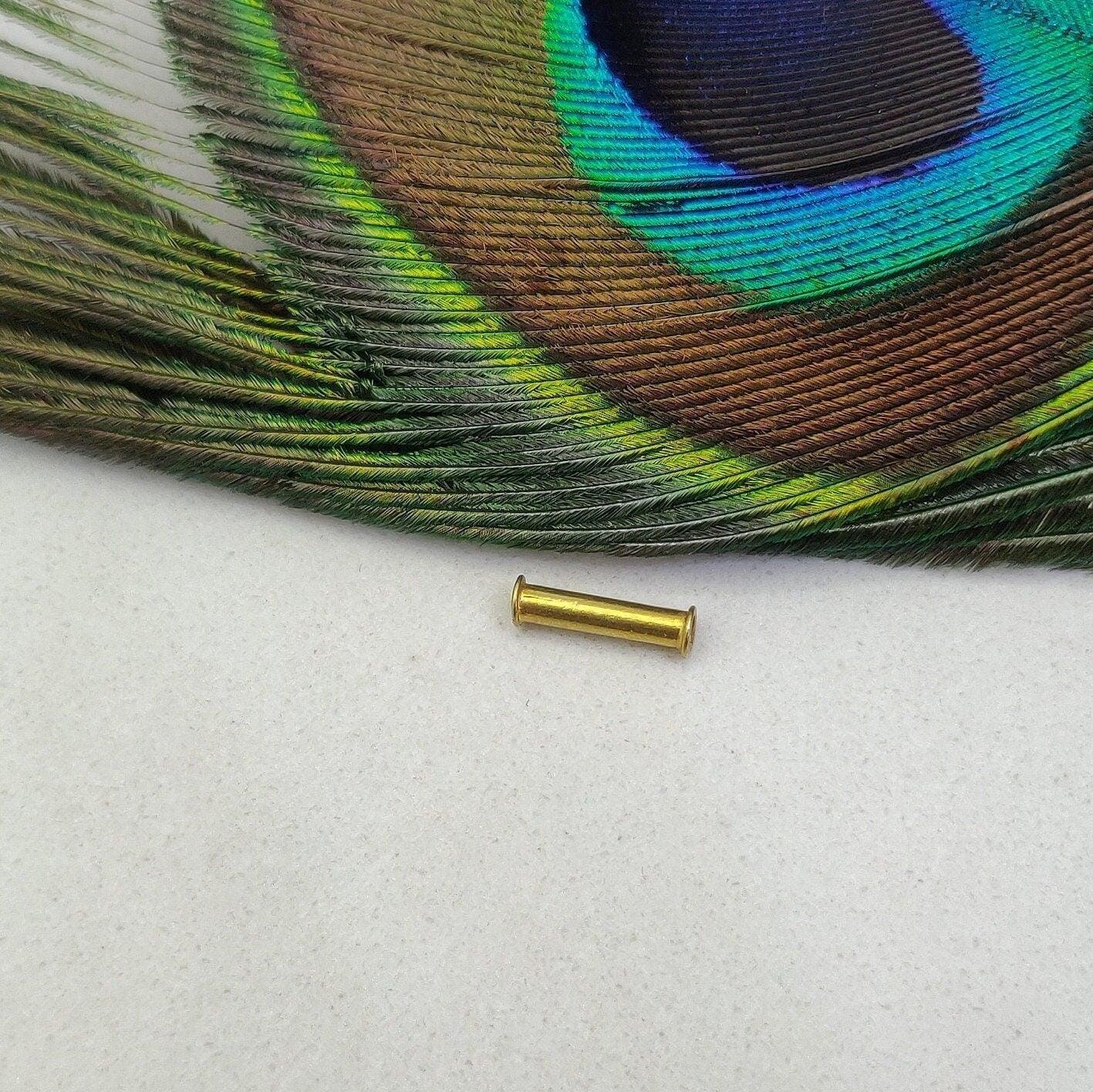 18 Carat Solid Yellow Gold Tube Gold Spacer Bead 10mm