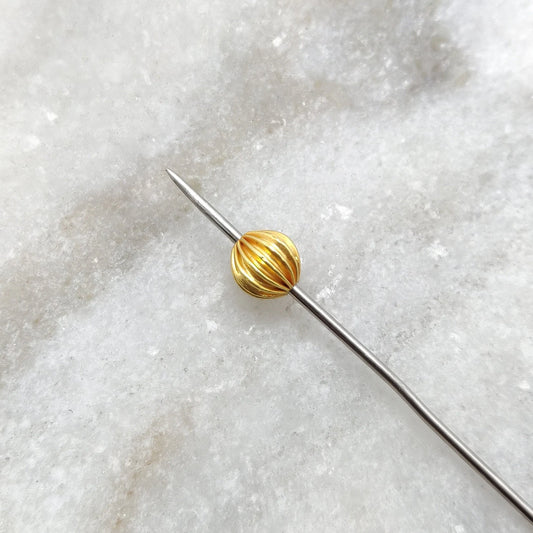 Fluted 18K Gold Spacer Bead