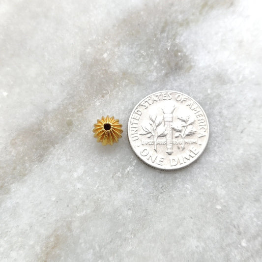 Fluted 18K Gold Spacer Bead - view 3
