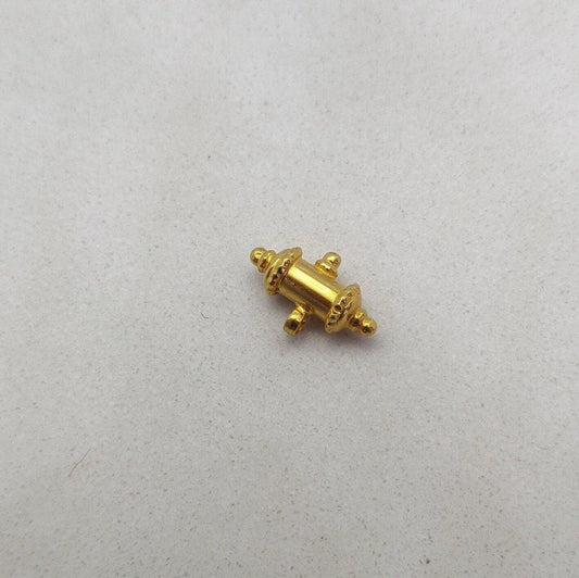 18k Solid Yellow Gold Tabiz Kavacha Pendant Finding 14x9mm - view 3