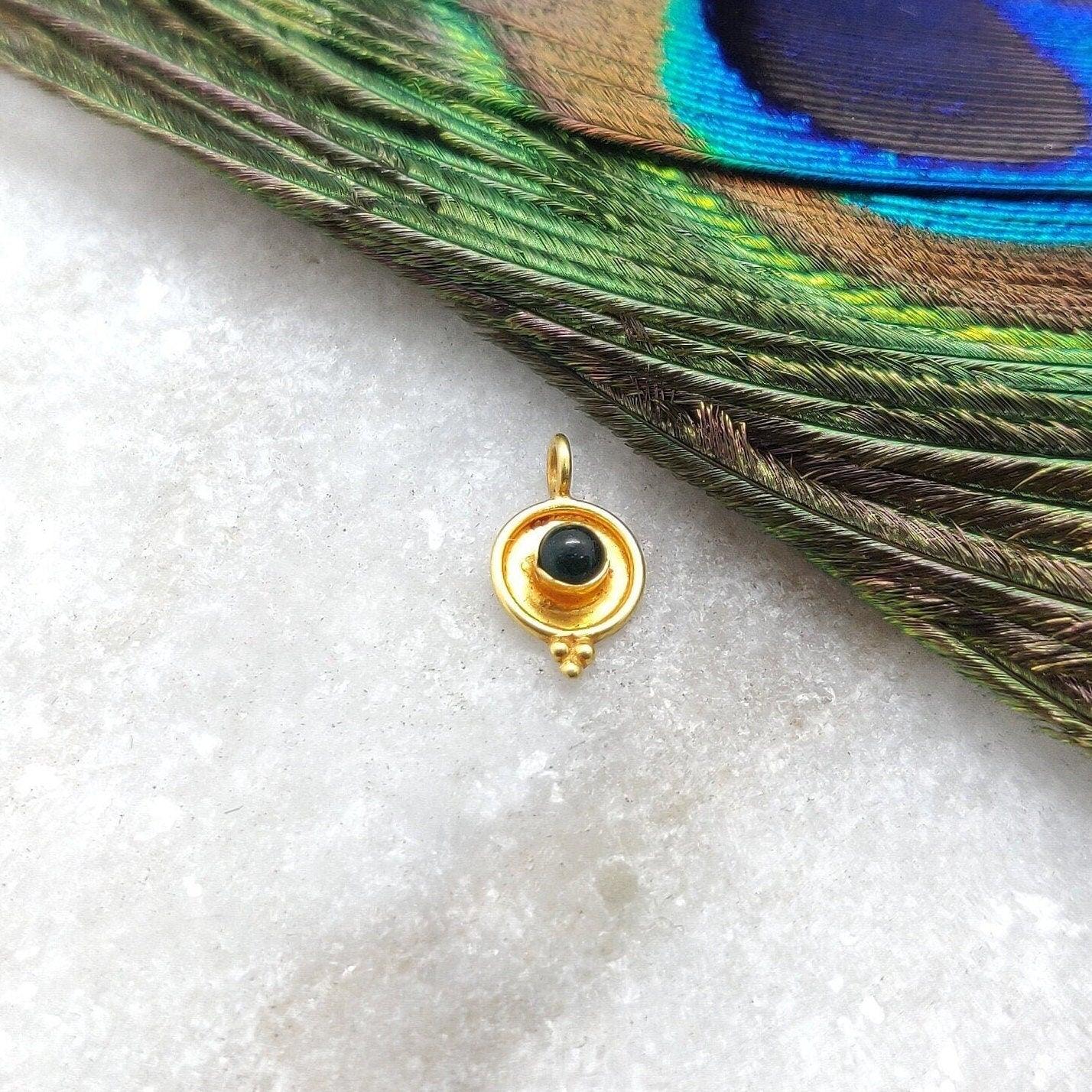 Stylish 18K Gold Charm 6x10mm