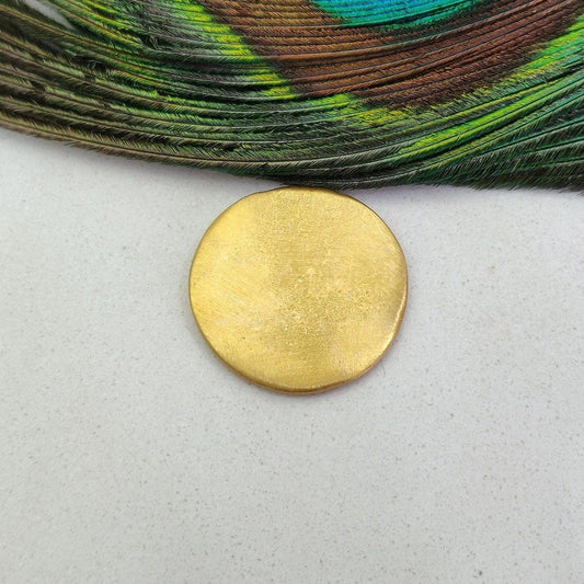 18K Gold Jewish Coin Pendant- 20mm: Judaica - view 3