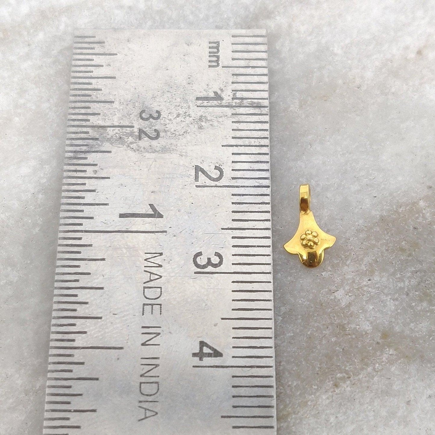 18K Solid Yellow Gold Fancy Charm Jewelry Supplies - Sar Gems