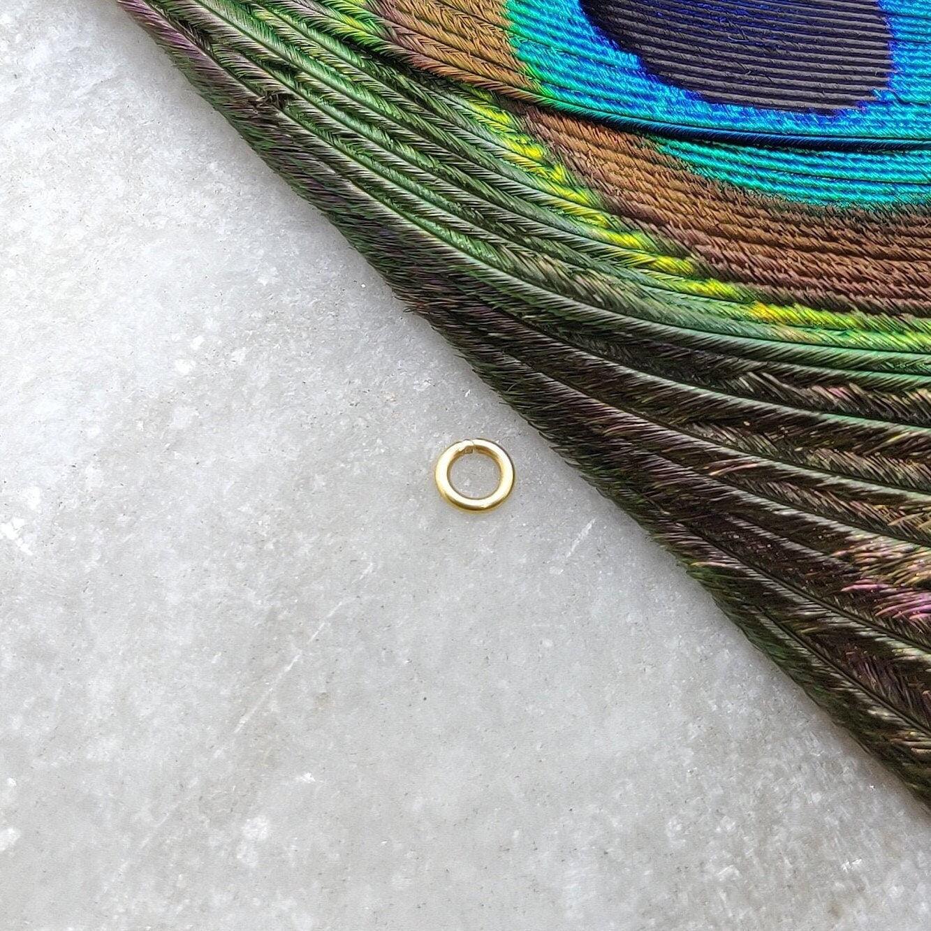 18K Solid Gold Jump Ring Jewelry Rings Sold By 5