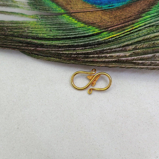 16X9mm 18KT Gold S-Clasp Closure for Jewelry Finding - view 3