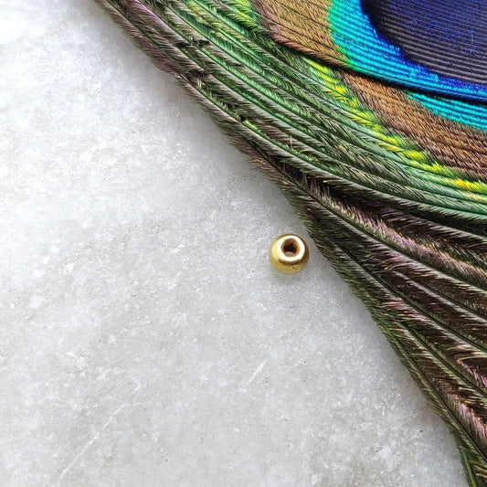 18 Carat Yellow Gold Ball Bead Craft Supplies Sold as 5 pcs