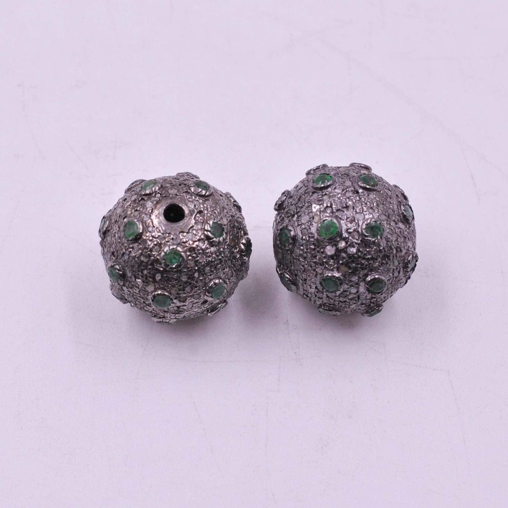 925 Sterling Silver Ruby Spacer Finding Beads