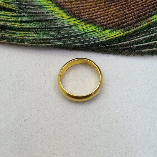 12mm 18k Gold Smooth Round Spacer Beads