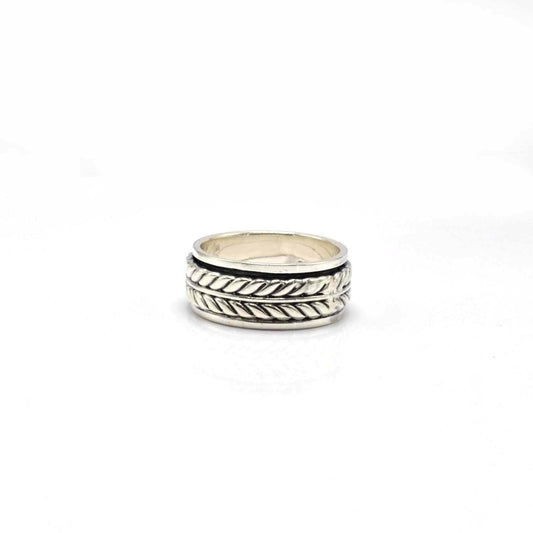 Silver Braided Band Ring Size 10 - SAR Gems