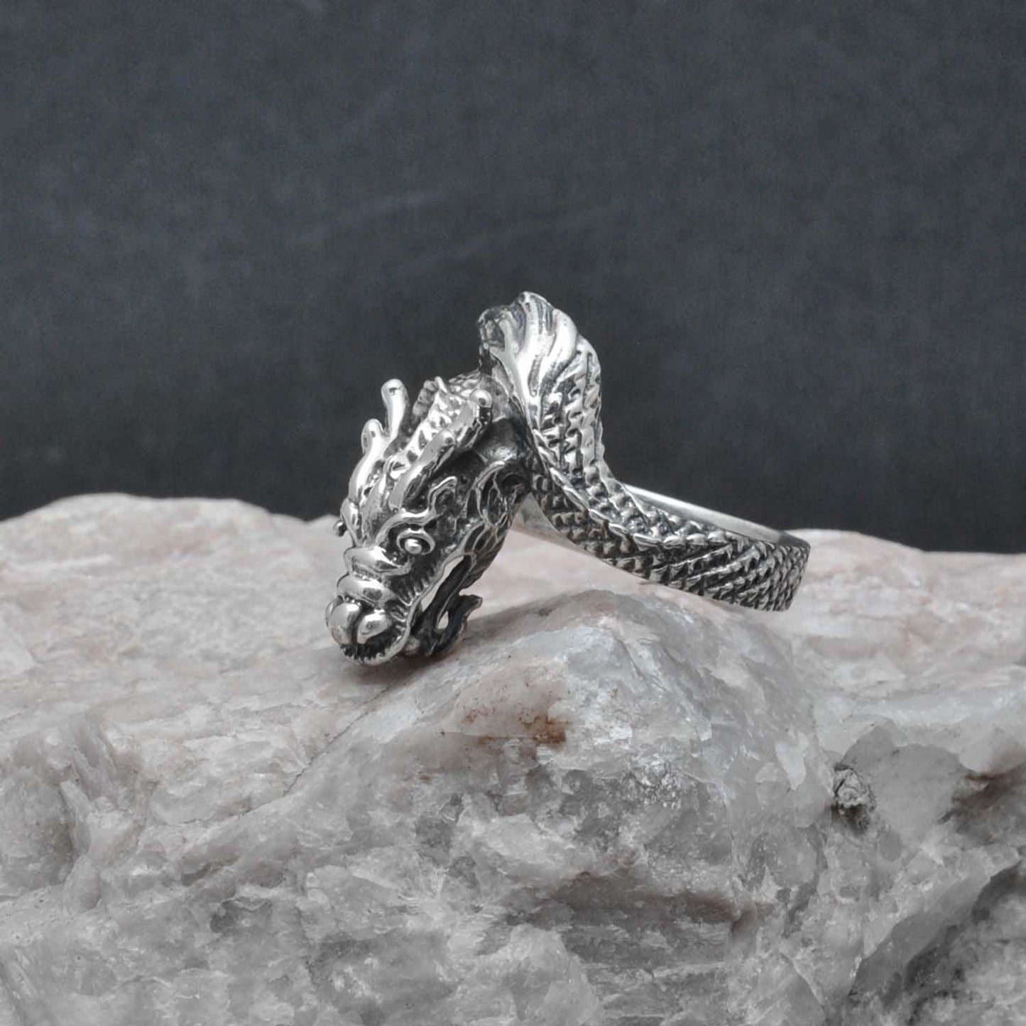Sterling Silver Dragon Ring Size 9 Dragon Lovers! - SAR Gems