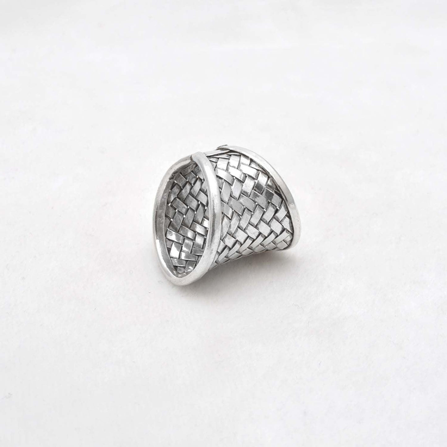 Wide Band Thumb Silver Ring Size 9 - SAR Gems