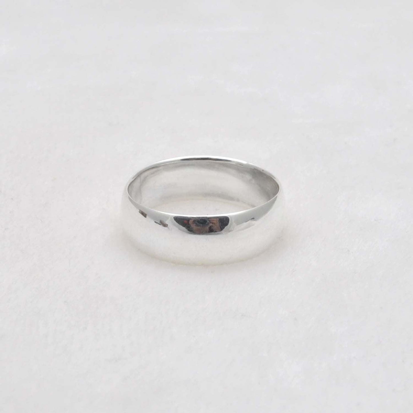 Smooth Plain Sterling Silver Band Ring Size 10 - SAR Gems