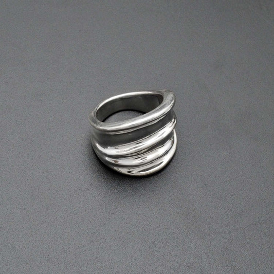 Wide Silver Chunky Wide Band Ring Size 11 - SAR Gems