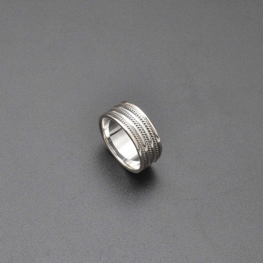 Solid 925 Silver Classic Wedding Bands Size 9 - SAR Gems