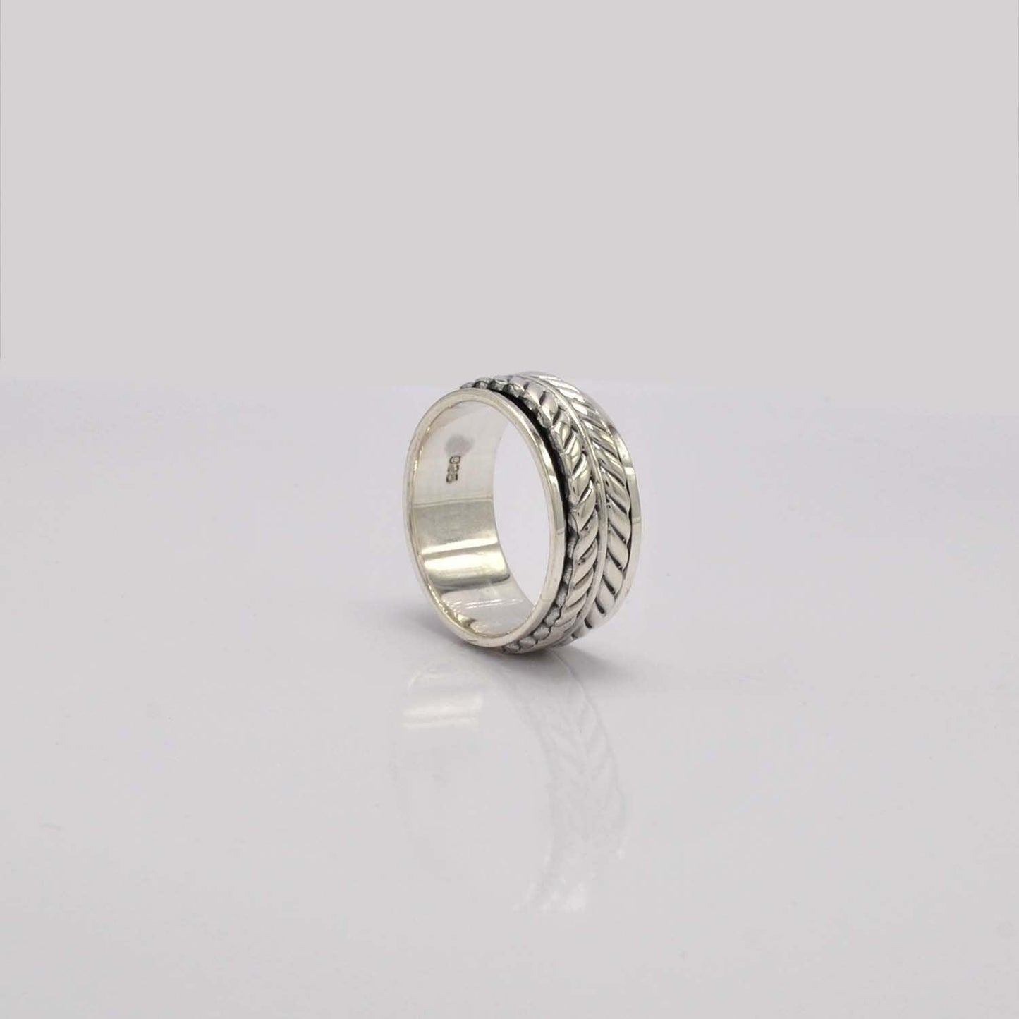Silver Braided Band Ring Size 10 - SAR Gems