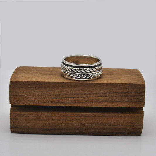 Silver Braided Band Ring Size 10 - SAR Gems