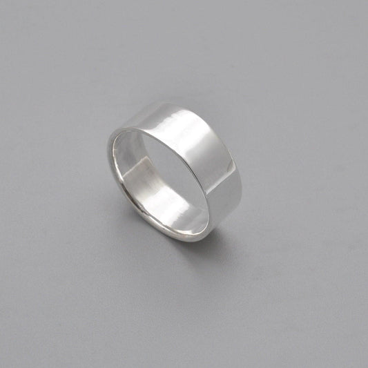 Plain Sterling Silver Band Ring Size 9 - SAR Gems