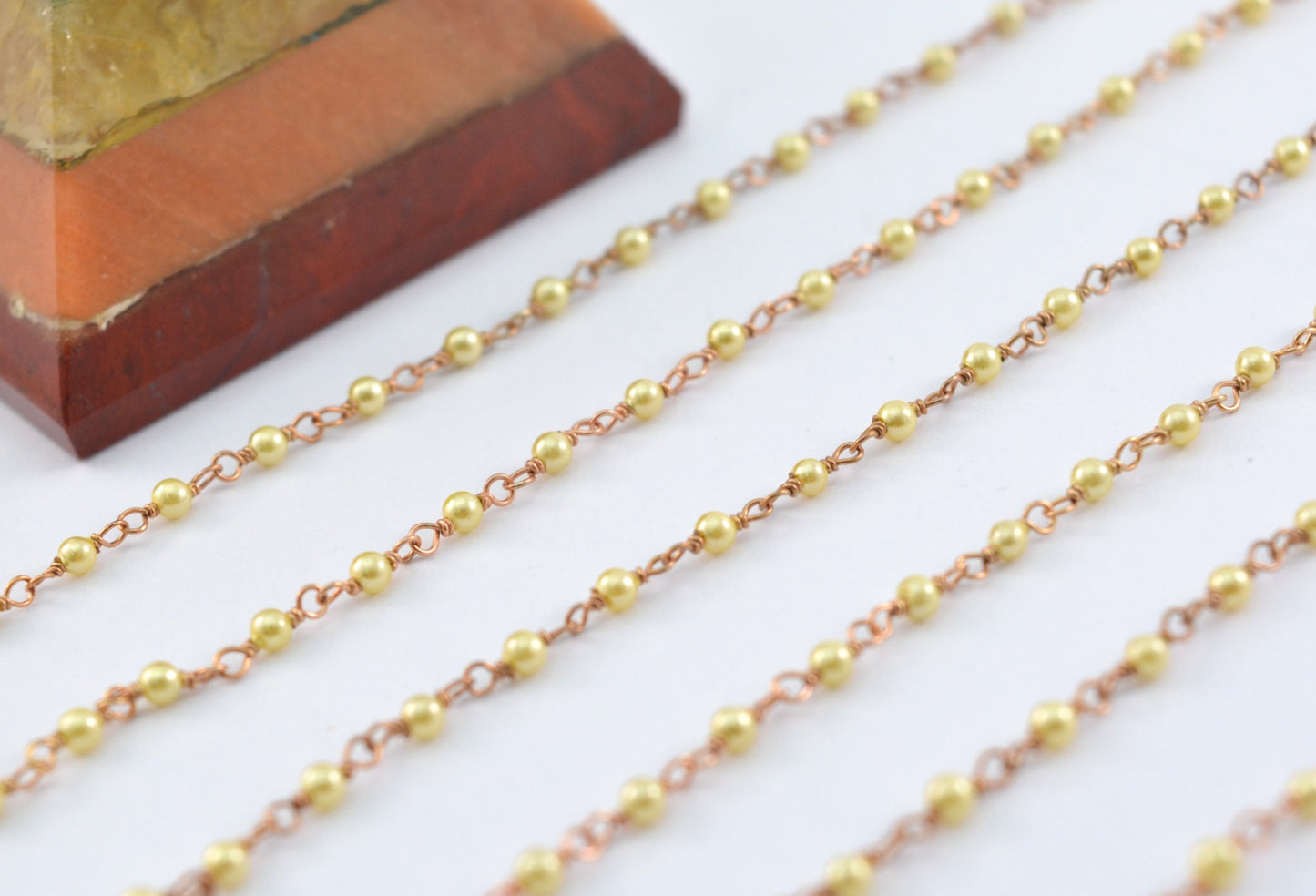 Radiant Rosary Chain - Pearl 925 Silver 2mm