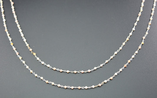Opal Rosary Chain - 925 Silver, 2mm - view 3
