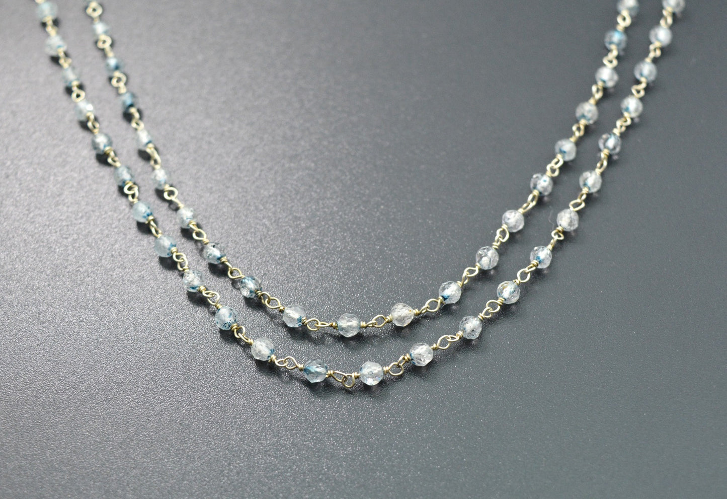 925 Silver Rosary Chain with Stone - 3.50mm