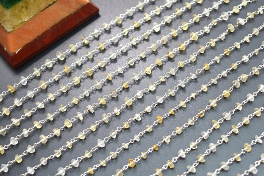 Quartz Rosary Chain - 925 Silver Gold, #2