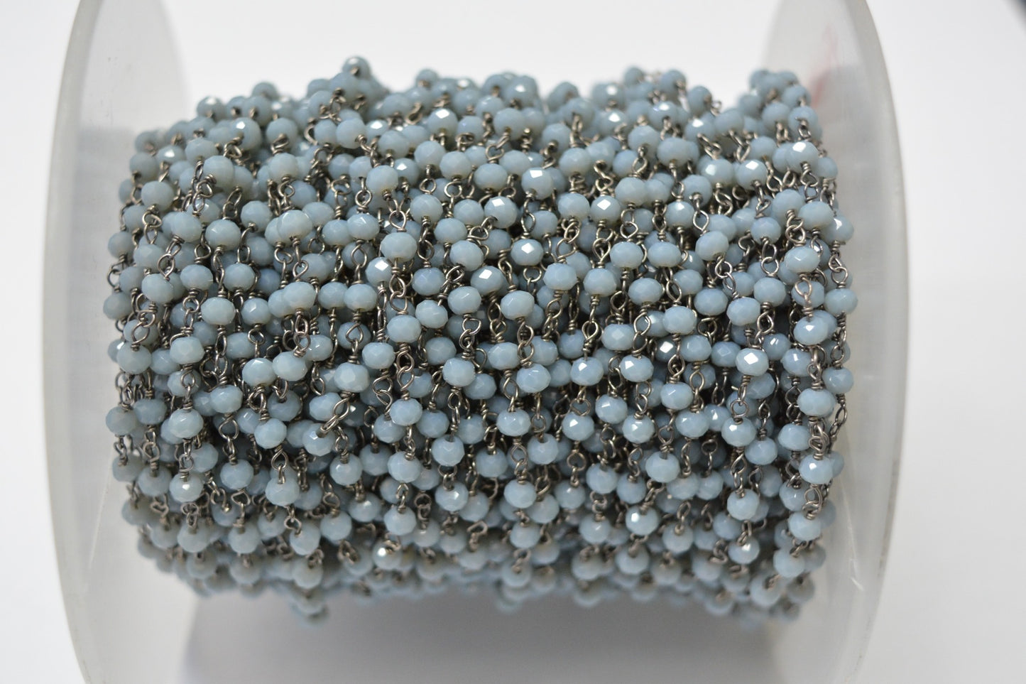 Stunning 925 Gold Silver Rosary Chain - Stone 3.00mm