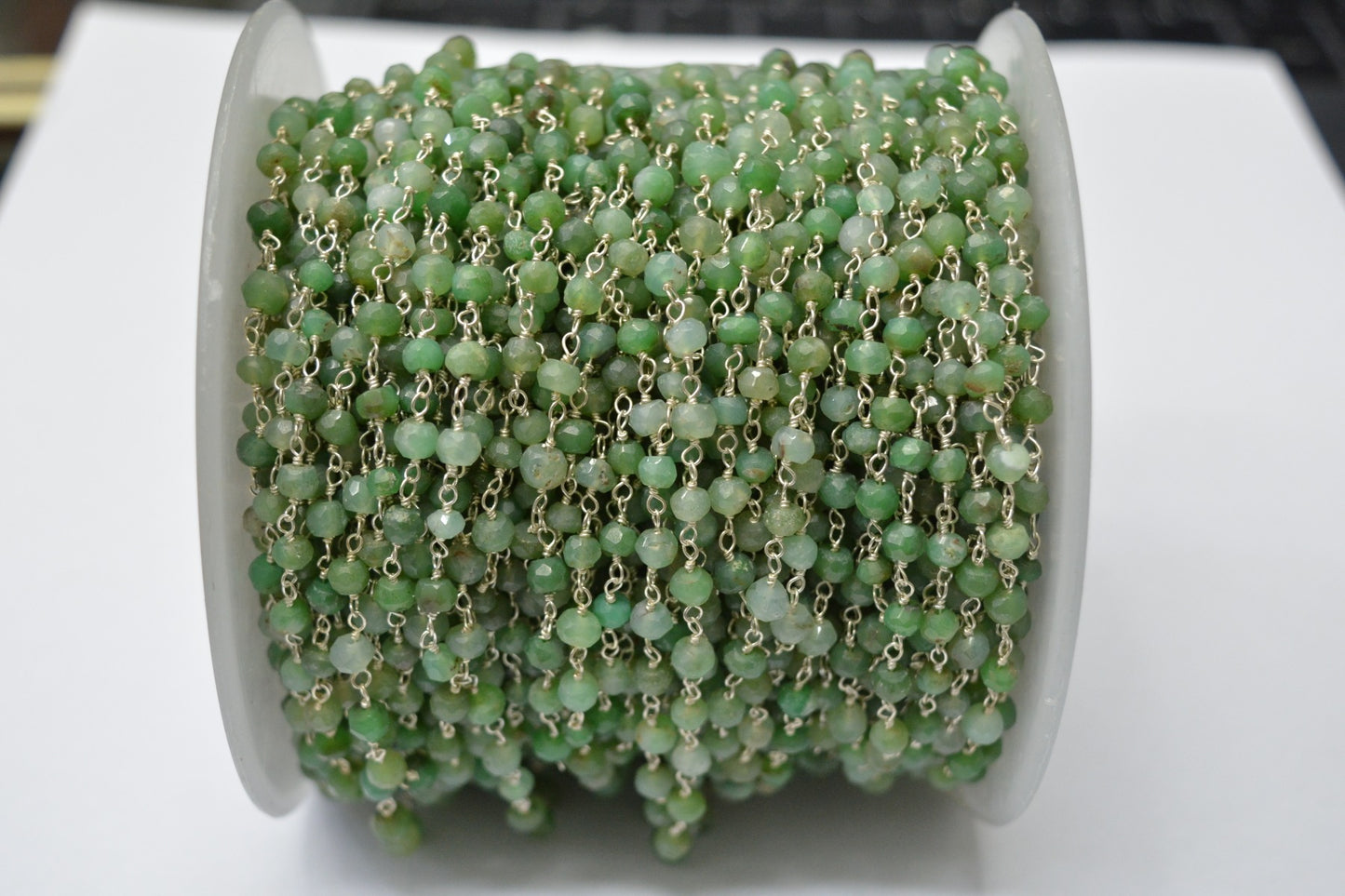 Trendy Rosary Chain - Stone 925 Gold Silver 3.20mm