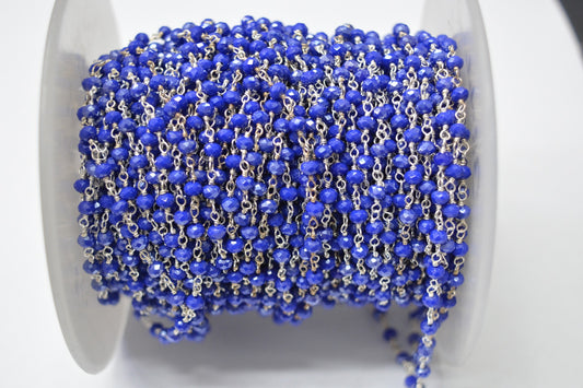 925 Gold Silver Rosary Chain with Chalcedony - 3.00mm #2