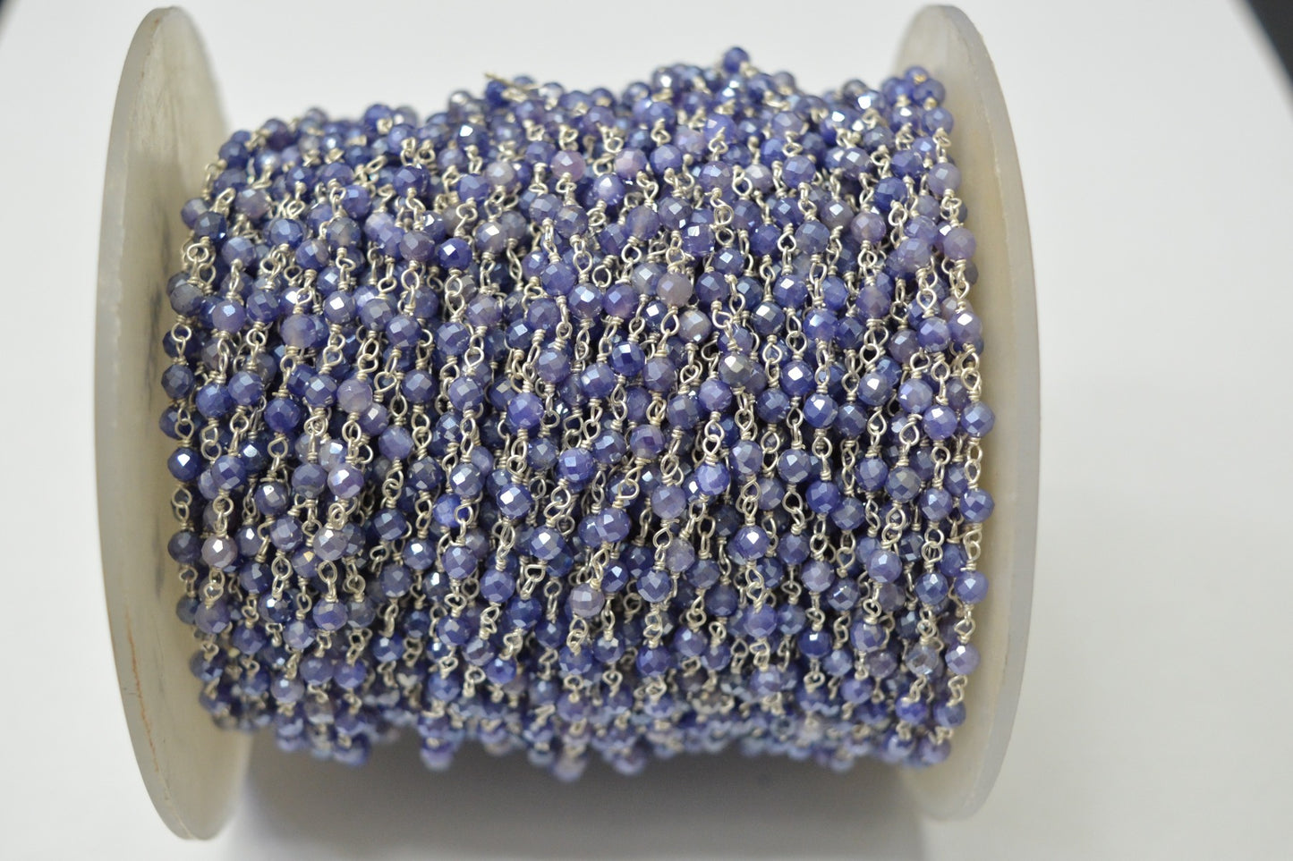 Charming Rosary Chain - Stone 925 Gold Silver 3.00mm