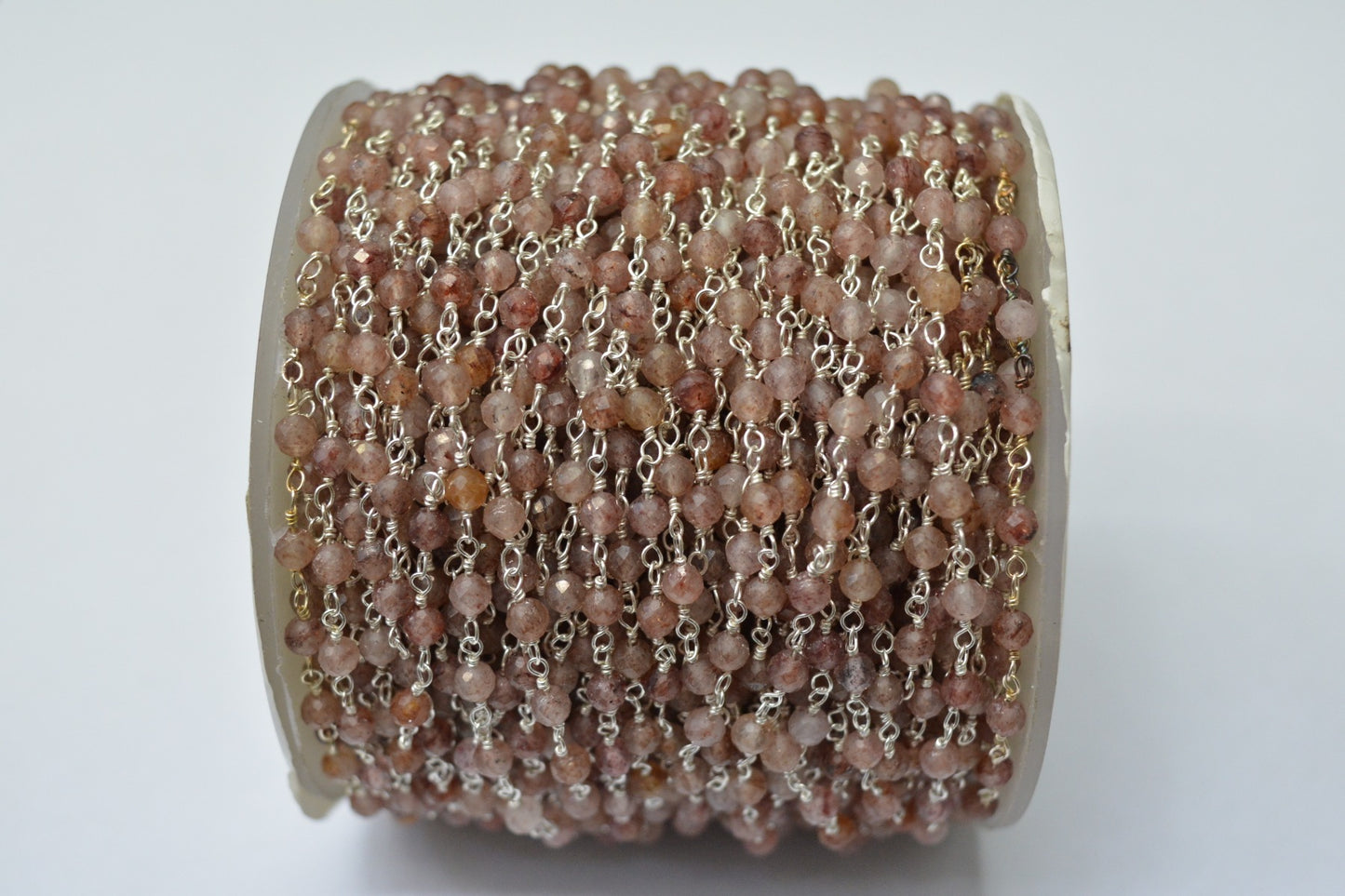 Stone Rosary Chain - 925 Gold Silver, 3.00mm #2