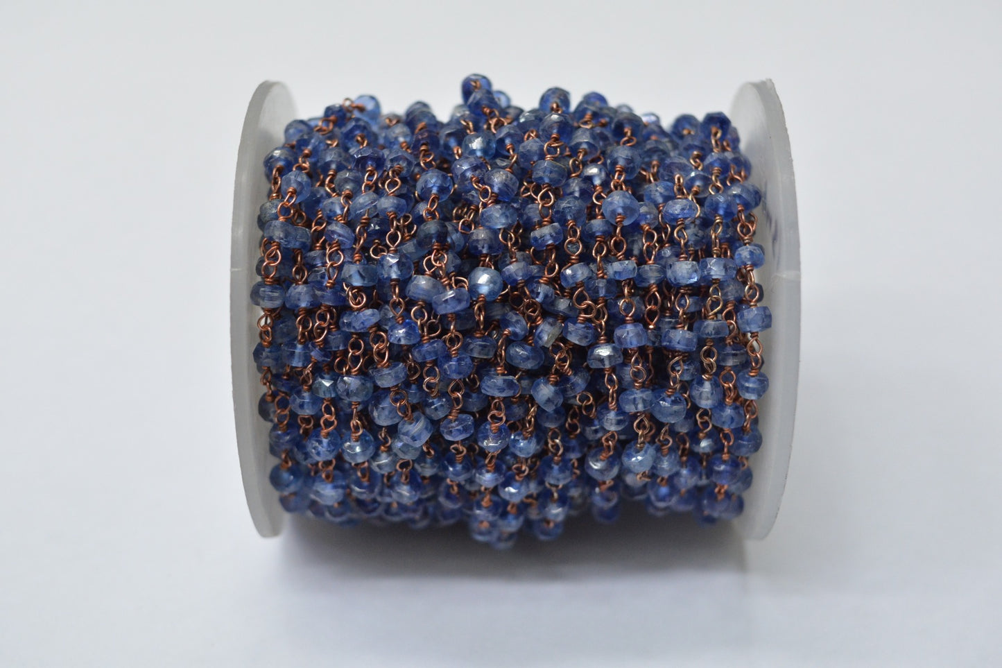 925 Gold Silver Rosary Chain with Kyanite - 3.00mm