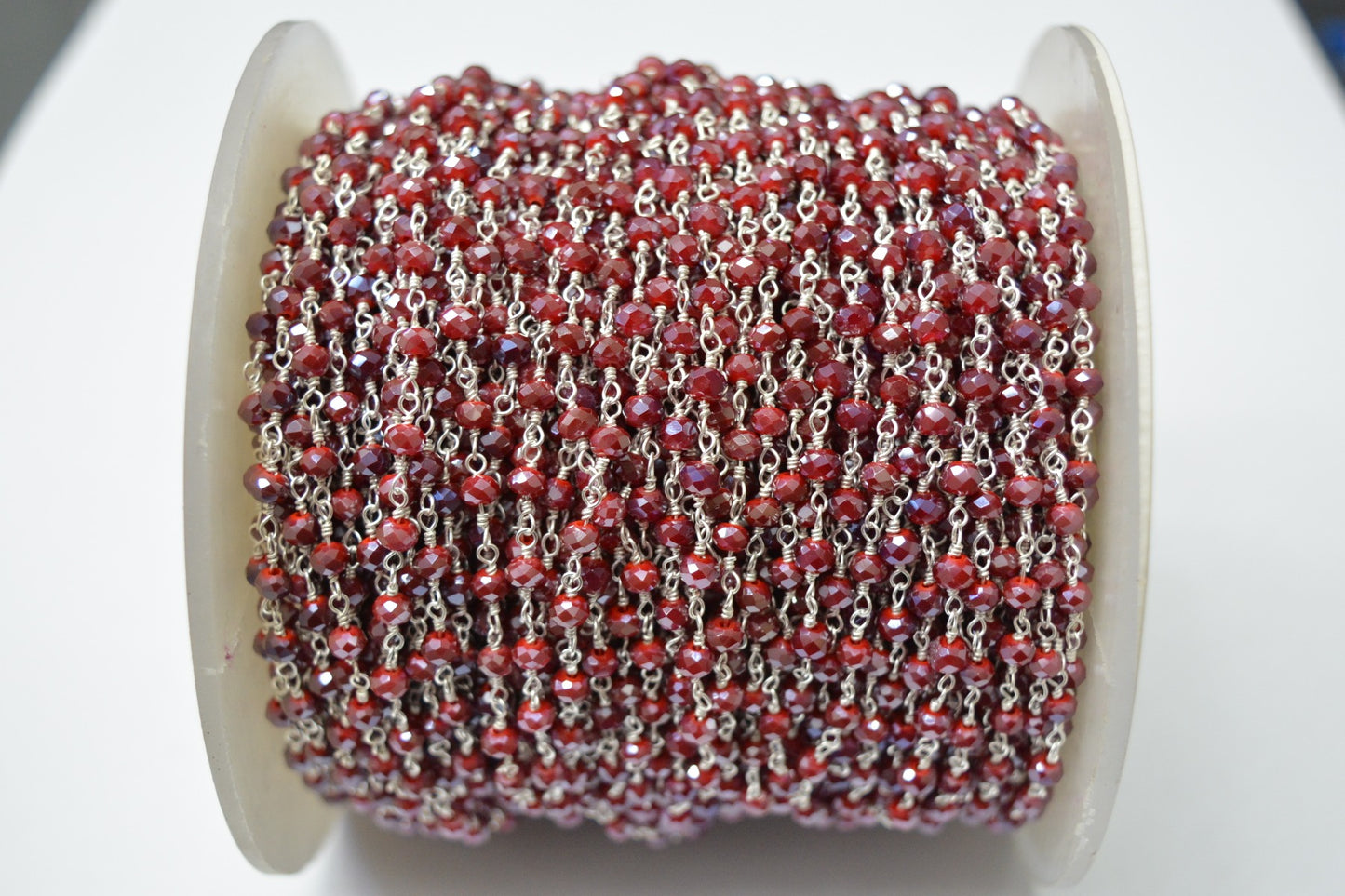 925 Gold Silver Rosary Chain with Chalcedony - 3.00mm #5