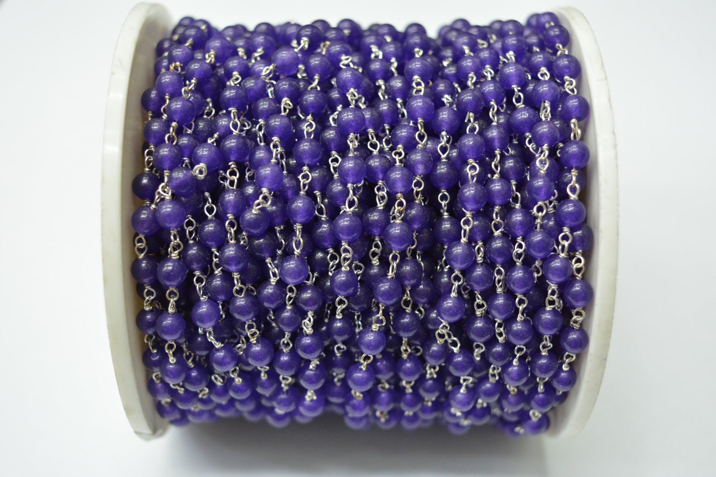 Ruby Rosary Chain - 925 Gold Silver, 3.00mm #2