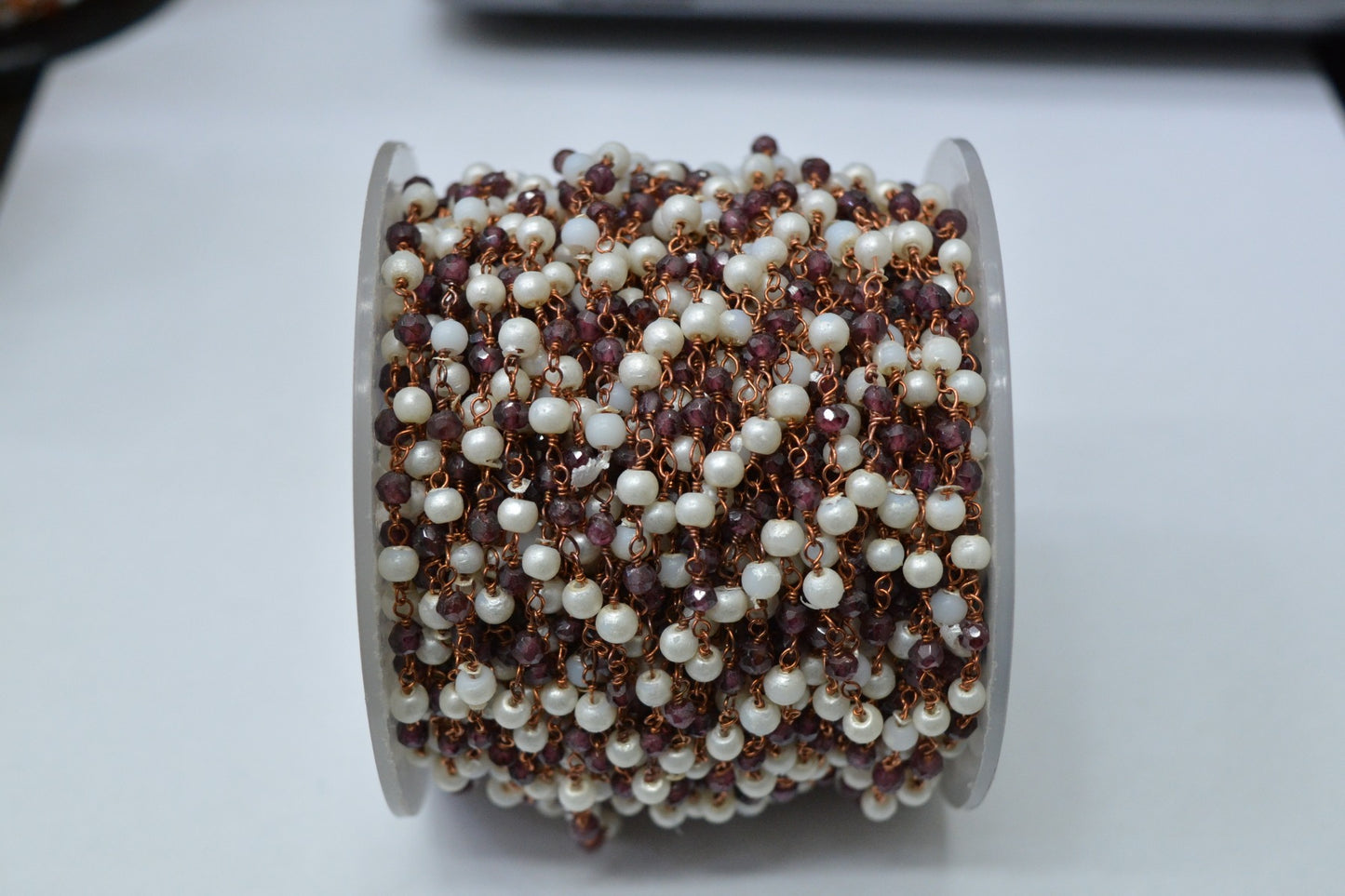 Pearl Rosary Chain - 925 Gold Silver, 3.00mm #2