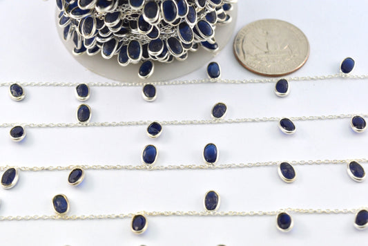 Stunning Rosary Chain - Sapphire 925 Silver 4.00mm