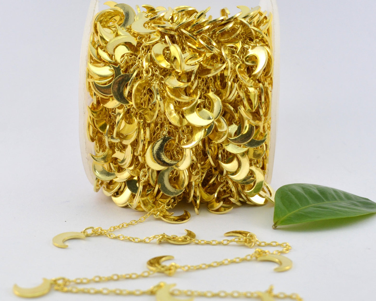 925 Silver Gold Rosary Chain with Stone - 3.50mm #3