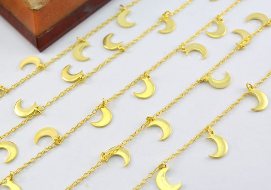 925 Silver Gold Rosary Chain with Stone - 3.50mm #3