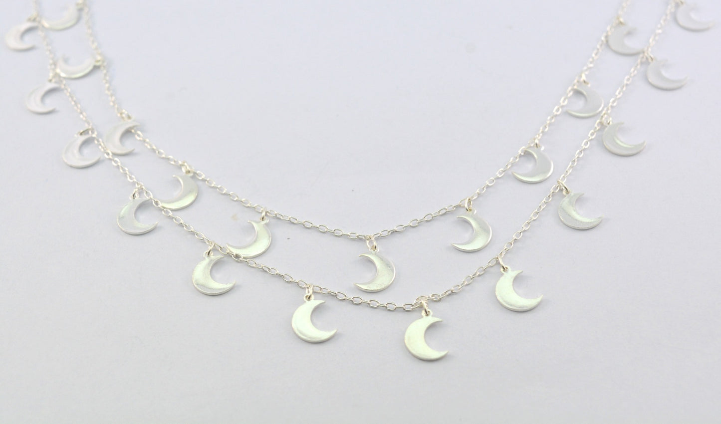 Beautiful Stone Rosary Chain in 925 Silver Gold - 3.50mm