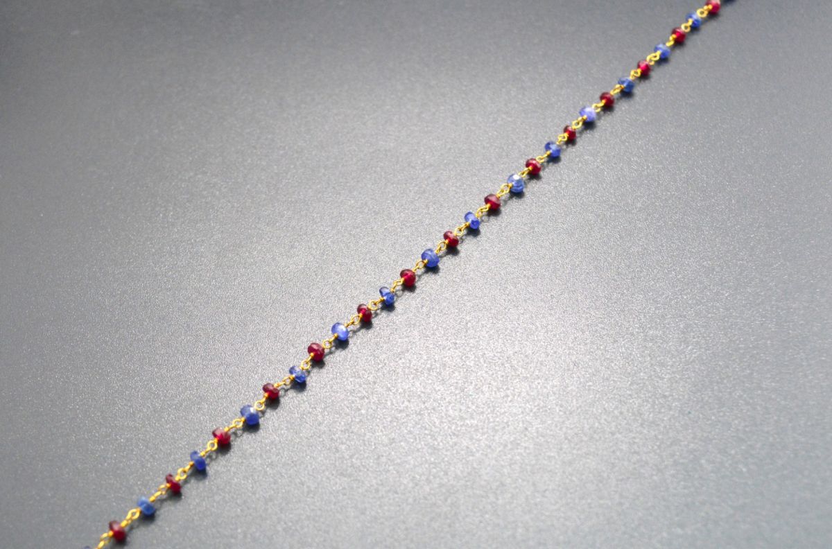 Impressive 14k Solid yellow Gold Rosary Chain in Roundel Shape , 3mm Size - SGGRC-013, Sold By 1 Inch.