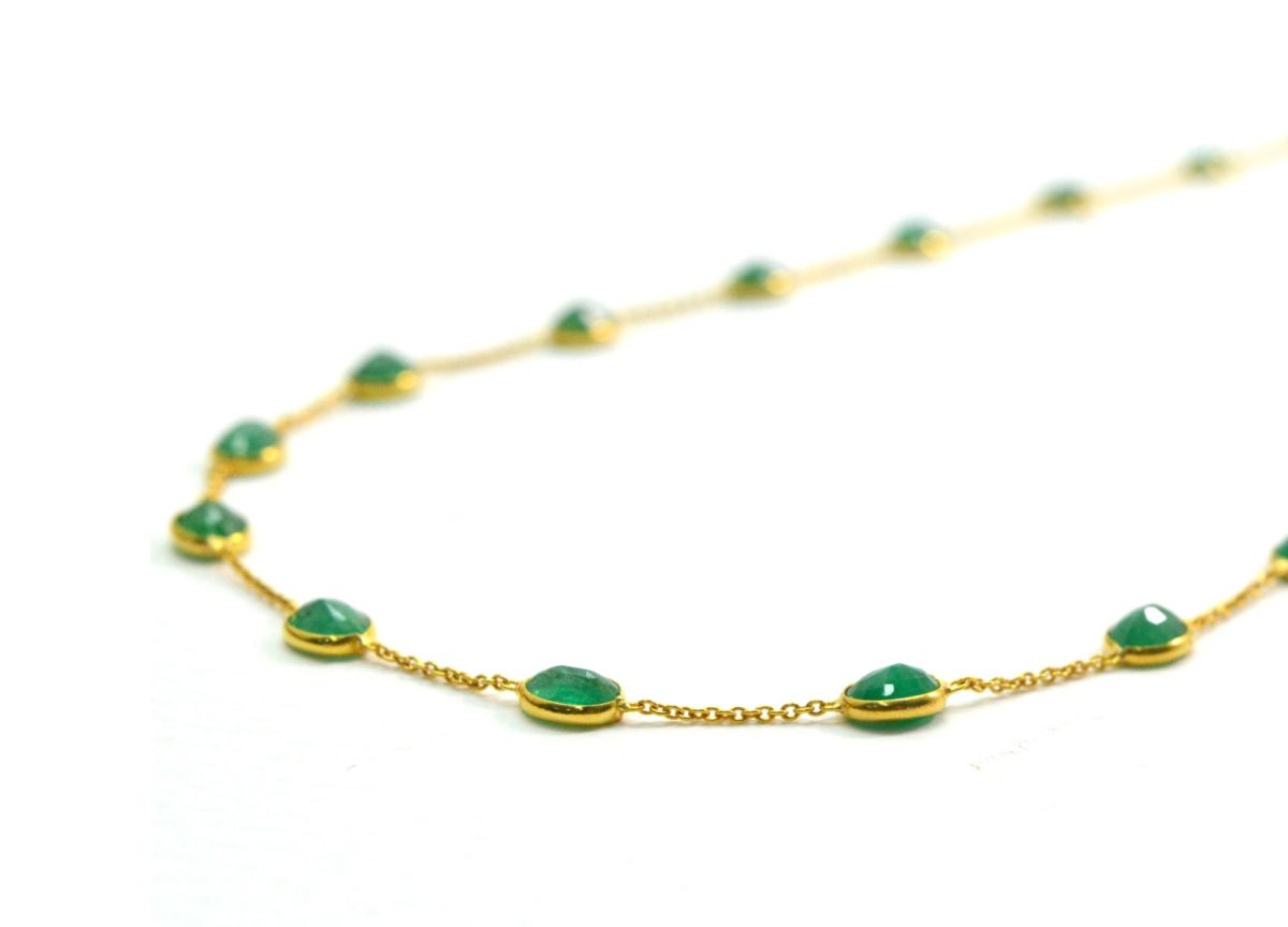 Beautiful 18k Solid Gold Necklace in Round Shape - 4.50X5mm Size - SGGRC-074