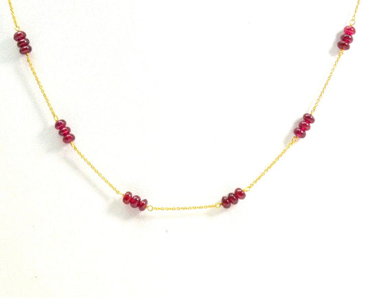 Alluring 18k Solid Gold Necklace in Roundel Shape - 4mm Size - SGGRC-078