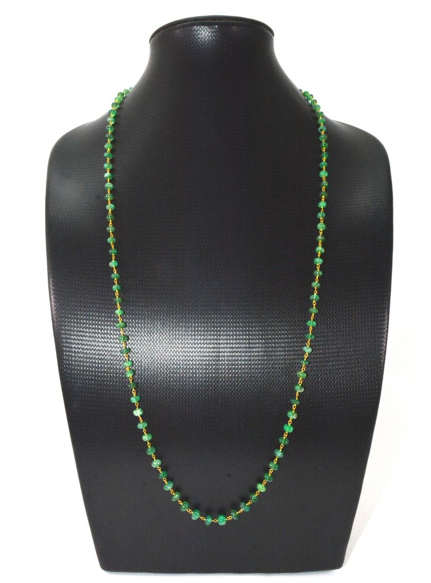 18k Solid Gold Necklace in Roundel Shape With 4 - 6 mm Size, SGGRC-098