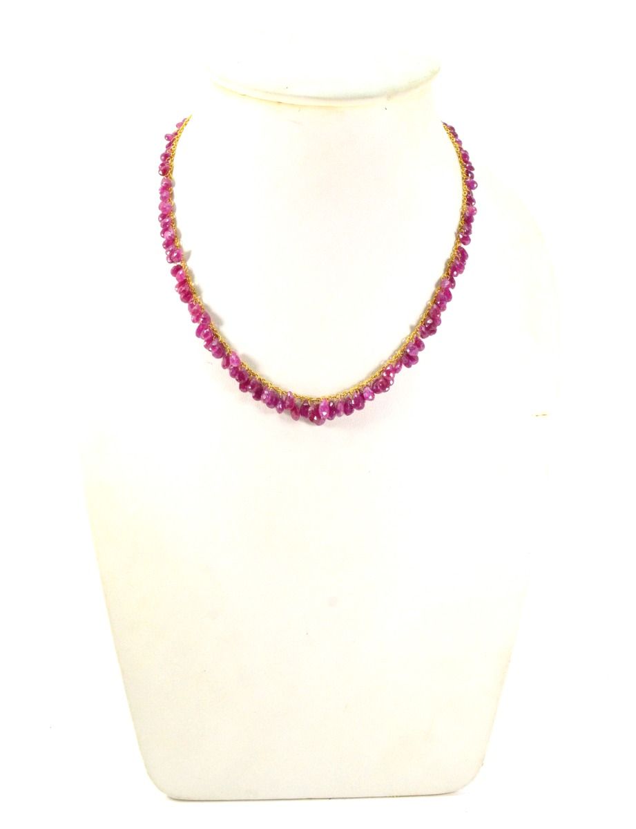 18k Solid Gold Necklace With AAA Quality in 5.00x4.00mm-5.50x7.50mm Size , SGGRC-112