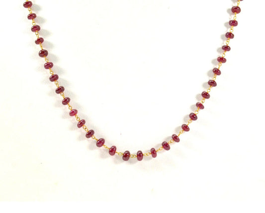Seductive 14k Solid Gold Necklace With AAA Quality In 4MM Size , SGGRC-118 - view 3