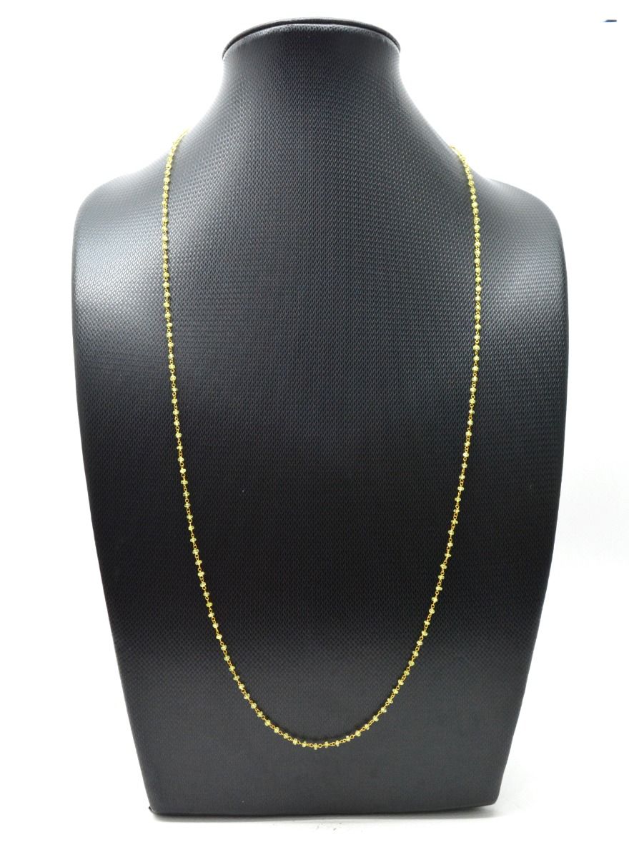 14k Solid Gold Necklace In Roundel Shape With 2MM Size - SGGRC-137