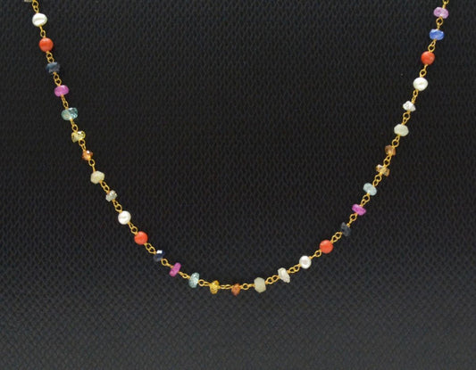 Amazingly 14k Solid Gold Necklace With AAA Quality in 3MM Size - SGGRC-146 - view 3