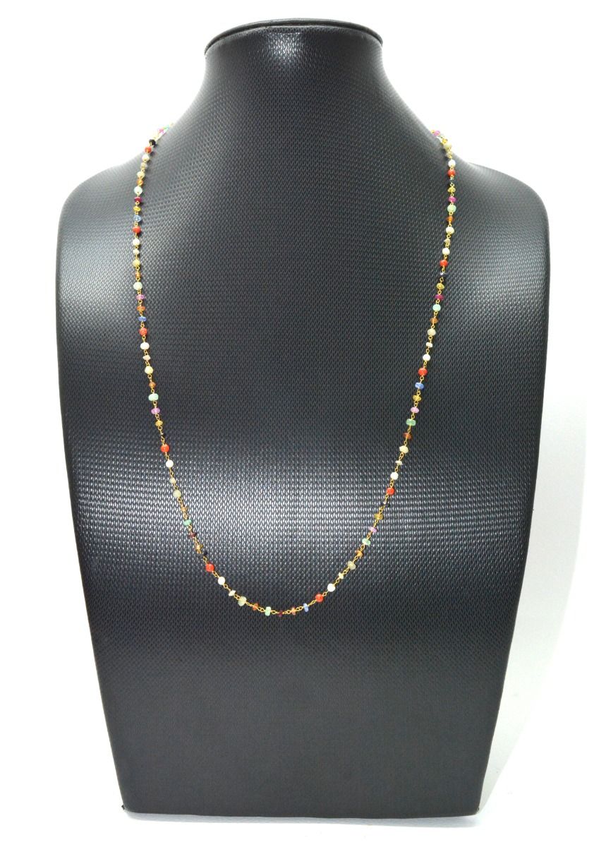 Stunning 14k Solid Gold Necklace In Roundel Shape, 3MM Size - SGGRC-147