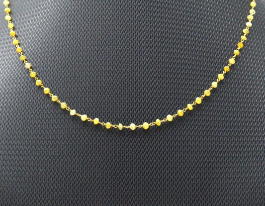Stunning 14k Solid Gold Necklace in Roundel Shape - 2MM - view 3