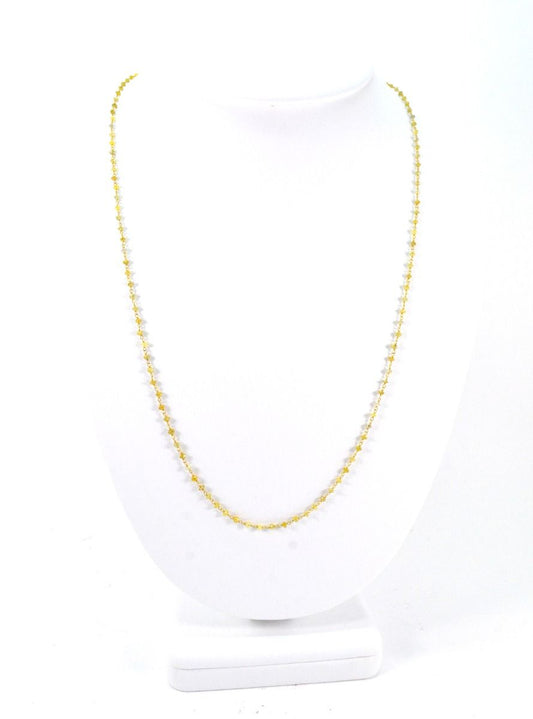 14k Solid Gold Necklace In Roundel Shape, 1.50 -2MM Size