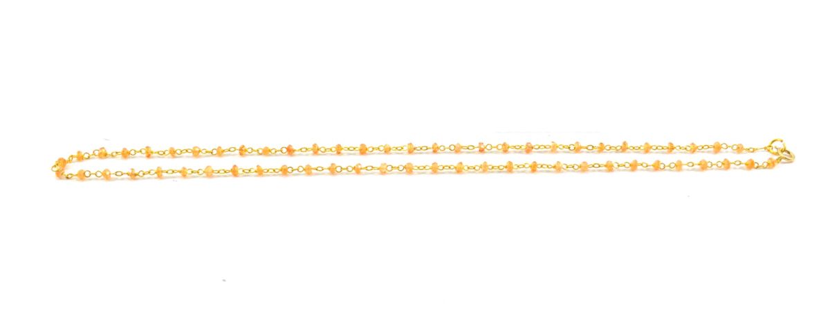 14k Solid Gold Necklace With AAA Quality in 2mm Size